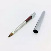 1Pc Triangular Tip Nail Makeup Art Brush #1 Metal Handle 100% Red Kolinsky Sable