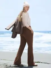 Athleta Plus 2X Venice Flare Pant Mahogany NEW! #882675