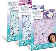 Nebulous Stars Body Gem Tattoo Set - 25 Sparkling Gem Stickers for Skin, Create Colourful Shimmering Designs, Fun Body Art for Kids 7+