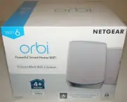 New, NETGEAR Orbi Whole Home Tri-Band Mesh WiFi 6 System (RBK652S), AX3000