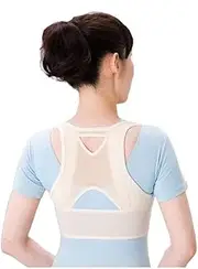 [Generic] Corrector Breathable and Comfortable Straight Shoulders Improved Oblique Shoulders Jiaozi Shaping Design Easy to Wear Color (Various Sizes) (Size : L)