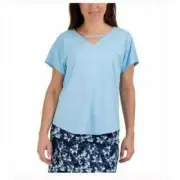 Tranquility by Colorado Clothing Ladies' Size Small Short Sleeve Top, Sky Blue