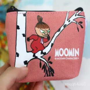 【現貨+發票】《正版授權》MOOMIN嚕嚕咪嚕嚕米姆明歌妮亞美小不點帆布零錢包手拿包鑰匙包收納包萬用包小物包耳機包 DS