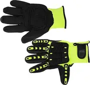 NULYLU Men's Winter Work Gloves Anti-Collision Cut-Proof Heavy Duty Gardening Gloves for Wood Burners