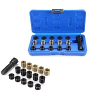 Spark Plug Rethread Repair Tap Tool Thread Reamer Inserts Kit Set M14 x 1.25 mm
