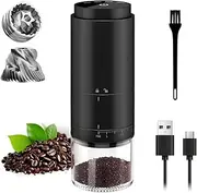 [NNAKLLI] Portable Electric Coffee Grinder - Stainless Steel Burr Mill, Rechargeable, Cordless Coffee Grinderfor Traveling, Camping, Office - 38 Adjustable Grind Settings