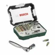 New Bosch Screwdriver Bit and Ratchet with Colour Coding (26 Piece Set)