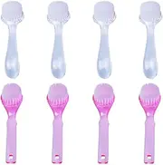Set of 8 Round Brushes Home Fingernail Brush Scrub Brush Cleaning Brush Plastic Comfortable Grip Versatile Use