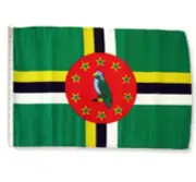 12x18 12"x18" Dominica Sleeve Flag Boat Car Garden