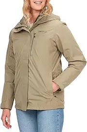 [Marmot] Women's Wm's Ramble Component Jacket Waterproof Jacket, Lightweight Hooded 3 in 1 Rain Jacket, Windproof Raincoat, Breathable Windbreaker for Running and Hiking (pack of 1)