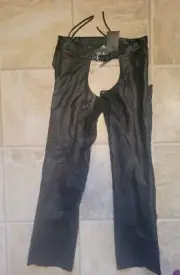 NEW W Tags Harley-Davidson Leather Motorcycle Chaps Embroidered Womens Size S