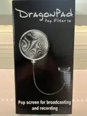 Dragonpad USA 6" Microphone Studio Pop Filter with Clamp (Black)