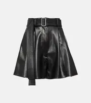[Alex Perry] Alex Perry Pace high-rise pleated shorts AU 16 black