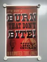 Hatch Show Print Poster Kentucky Fried Chicken KFC Nashville Hot Chicken 2016
