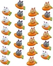 SHOWERORO 1 set Mini Pull Back Car Bunny Carrot Design Inertial Vehicles for Easter Basket Fillers Party Favors Engaging Cognitive Development