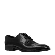 ALDER BLACK LEATHER SHOES