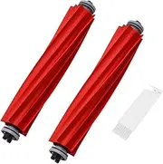 Pack of 2 Main Brush Accessories for Roborock Q Revo S7 S7 Plus S7 MaxV S7 MaxV Plus S7 MaxV Ultra Q7 Q7 Max Q7 Max Plus Q7 Maxv Q7 Maxv Ultra Robot Vacuum Cleaner with Cleaning Brush