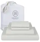 Luxury 800 Thread Count Queen 100% Cotton Sheets - Light Grey Sateen Weave Be...