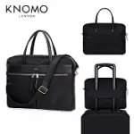 KNOMO HANOVER 簡約知性14吋公務日常手提側背包 黑色