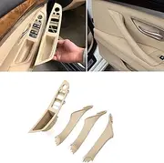 Window Switch Panel Door Handle Kit for BMW 5 Series Inner Door Armrest Panel Handle Outer Trim Cover Upgraded Replacement (Fits:520 523 525 528 530 535 2010-2016)