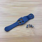 Black New Custom Made Titanium Pocket Clip For Spyderco Para 3 Knife