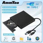 New Portable USB Type C Ultra thin External DVD Drive for PC Desktop Laptop Mac