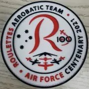Roulettes 100th Anniversary RAAF Air Force PVC Patch Australia