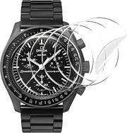 [Stanchev] Crystal Protector for Moonswatch,Soft TPU Anti-Scratch Screen Protector Compatible with Swatch Omega Moonwatch,HD Clear Screen Protector Cover for Omega x Swatch Moonswatch 5 Pack