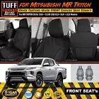 TUFF HD TRADE Canvas FRONT Seat Covers Triton MR Club Cab 2019-2024 BLACK