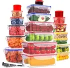 40 Pcs Food Storage Containers with Lids Airtight- Plastic Meal Prep Container f