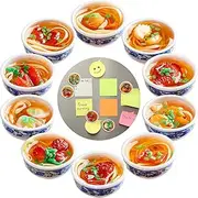 8 Pcs Cute Magnets Funny Fridge Magnets Anime Ramen Fridge 3D PVC Food Decorative for Kitchen Office Whiteboards Locker Photo Menu Board Home Map Decoration