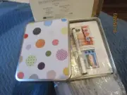 BRAND NEW IN BOX Creative Memories Action Pack Tin NEW Pen Stickers ABC 123