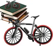 Die-Cast Alloy Mountain Bike Model, 1:8 Scale Miniature, Home Decor Desktop Ornament for Cycling Enthusiasts, Alloy Vehicle Collectible with Realistic Detailing for Office & Living Room Displa