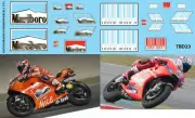 1/12 DECALS for Ducati GP9 / GP10 Casey Stoner Loris Capirossi Decals TBD23