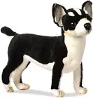 Hansa Chihuahua Plush, Black/White From Japan