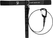 Ropes for Scuba Diving High Elastici Diving Rope with SBR Soft Rubber Wristband -Lost Safe Diving Line for Deep Sea Training 1m Black