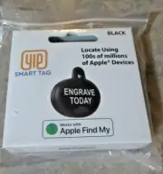 YIP Smart Tag Pet ID Tag and Tracker, BLACK- FOR APPLE PHONES"BRAND NEW SEALED"