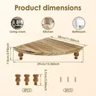 Wood Corner Counter Shelf Farmhouse Style Corner Shelf Rustic Wood ToWeh