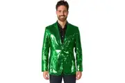 Sequins Green Mens Suitmeister Jacket