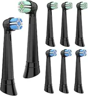 Replacement Toothbrush Heads Compatible with Oral B iO, 8Pack Electric Toothbrush Heads Compatible with Oral-B iO 3/4/5/6/7/8/9/10 Series, Brush Heads for Deeper Plaque Removal