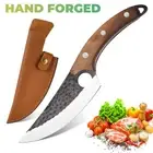 Viking knife Chef Knife Japan Kitchen Meat Cleaver Butcher Boning Knife W/Sheath