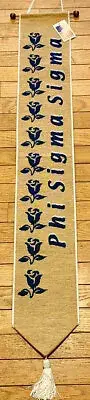 Phi Sigma Sigma Women's Sorority Licensed Tapestry Wall Hanging Bellpull