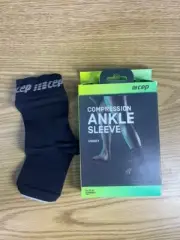 CEP Compression Ankle Sleeve Black/Grey (Sizes II & IV - Select Size)