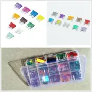 165Pcs Car Mini Fuse Small Medium Size Blade Fuse Car SUV Replacement Fuses Kit