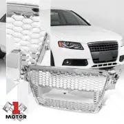 Chrom Honeycomb Mesh Style Upper Front Bumper Hood Grille for 09-12 Audi A4/S4 (for: Audi)