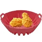 Reusable Air Fryer Silicone Pot Mirror Surface Baking Tray Oven Accessories