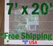 7' x 20' Clear Poly Tarp Room Divider Patio Porch Enclosure Fumigation Curtain