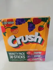CRUSH Zero Sugar On The Go Drink Mix Variety Pack 30 Sticks. Exp.04/25