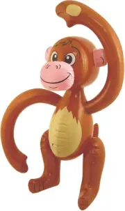 Inflatable Blow up Brown Monkey Chimp Tropical Summer Pool Beach Hawaiian Africa