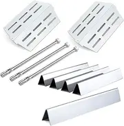 7620 7621 Flavorizer Bars 65505 Heat Deflectors 62752 Grill Burner Replacement Parts for Weber Genesis Grill Parts 300 Series with Front Control E-310 E-320 E-330 S-310 S320 S-330 EP-310 EP-320 EP-330